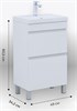 AQUANET Тумба с раковиной Нота New 50 белый глянец AQUANET-345793