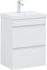 AQUANET Тумба с раковиной Нота new 50 цв.белый глянец AQUANET-335869