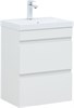 AQUANET Тумба с раковиной Нота new 50 цв.белый глянец AQUANET-335869