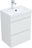 AQUANET Тумба с раковиной Нота new 50 цв.белый глянец AQUANET-335869