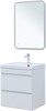 AQUANET Тумба с раковиной Нота new 58 цв.белый глянец AQUANET-335870