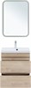 AQUANET Тумба с раковиной Нота new 58 цв.дуб светлый AQUANET-335880