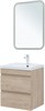 AQUANET Тумба с раковиной Нота new 58 цв.дуб светлый AQUANET-335880