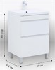 AQUANET Тумба с раковиной Нота New 60 белый глянец AQUANET-345796