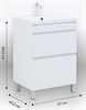 AQUANET Тумба с раковиной Нота New 60 белый глянец AQUANET-345796