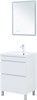 AQUANET Тумба с раковиной Нота New 60 белый глянец AQUANET-345796
