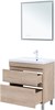 AQUANET Тумба с раковиной Нота New 75 дуб светлый AQUANET-345801