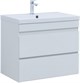 AQUANET Тумба с раковиной Нота new 75 цв.белый глянец AQUANET-335871
