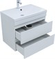 AQUANET Тумба с раковиной Нота new 75 цв.белый глянец AQUANET-335871