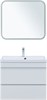 AQUANET Тумба с раковиной Нота new 75 цв.белый глянец AQUANET-335871