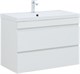 AQUANET Тумба с раковиной Нота new 90 цв.белый глянец AQUANET-335872