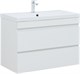 AQUANET Тумба с раковиной Нота new 90 цв.белый глянец AQUANET-335872