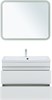 AQUANET Тумба с раковиной Нота new 90 цв.белый глянец AQUANET-335872