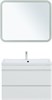 AQUANET Тумба с раковиной Нота new 90 цв.белый глянец AQUANET-335872