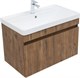 AQUANET Тумба с раковиной Оптима 80 цв. дуб рустикальный AQUANET-345359