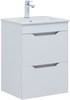 AQUANET Тумба с раковиной Практика 50 2 ящ. цв.белый глянец AQUANET-354885