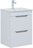 AQUANET Тумба с раковиной Практика 50 2 ящ. цв.белый глянец AQUANET-354885