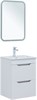 AQUANET Тумба с раковиной Практика 50 2 ящ. цв.белый глянец AQUANET-354885