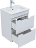 AQUANET Тумба с раковиной Практика 50 2 ящ. цв.белый матовый AQUANET-332512