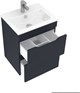 AQUANET Тумба с раковиной Практика 50 2 ящ. цв.маренго AQUANET-332511