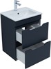 AQUANET Тумба с раковиной Практика 50 2 ящ. цв.маренго AQUANET-332511