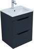 AQUANET Тумба с раковиной Практика 50 2 ящ. цв.маренго AQUANET-332511