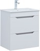 AQUANET Тумба с раковиной Практика 60 2 ящ. цв.белый глянец AQUANET-354886