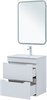 AQUANET Тумба с раковиной Практика 60 2 ящ. цв.белый матовый AQUANET-332510