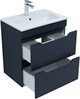 AQUANET Тумба с раковиной Практика 60 2 ящ. цв.маренго AQUANET-332509