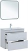 AQUANET Тумба с раковиной Практика 80 2 ящ. цв.белый глянец AQUANET-354989