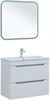 AQUANET Тумба с раковиной Практика 80 2 ящ. цв.белый глянец AQUANET-354989