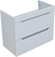 AQUANET Тумба с раковиной Практика 80 2 ящ. цв.белый глянец AQUANET-354989