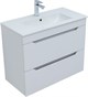 AQUANET Тумба с раковиной Практика 80 2 ящ. цв.белый матовый AQUANET-335760