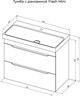 AQUANET Тумба с раковиной Практика 80 2 ящ. цв.белый матовый AQUANET-335760