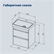 AQUANET Тумба с раковиной Слим 50 2 ящ. цв.белый сатин AQUANET-348175