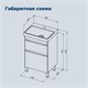 AQUANET Тумба с раковиной Слим 50 напольная 2 ящ. цв.белый сатин AQUANET-348176