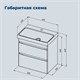 AQUANET Тумба с раковиной Слим 60 2 ящ. цв.белый сатин AQUANET-348177