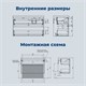 AQUANET Тумба под раковину Nova Lite 2.0 100 белый глянец, левая AQUANET-346313
