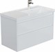 AQUANET Тумба под раковину Nova Lite 2.0 100 белый глянец, правая AQUANET-346312