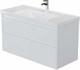AQUANET Тумба под раковину Nova Lite 2.0 110 белый глянец AQUANET-346314
