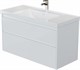 AQUANET Тумба под раковину Nova Lite 2.0 110 белый глянец AQUANET-346314