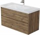 AQUANET Тумба под раковину Nova Lite 2.0 110 дуб рустикальный AQUANET-346321