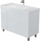 AQUANET Тумба под раковину Nova Lite 2.0 110 напольная, белый глянец AQUANET-346342