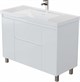 AQUANET Тумба под раковину Nova Lite 2.0 110 напольная, белый глянец AQUANET-346342