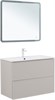 AQUANET Тумба под раковину Арт 90 бежевый AQUANET-343968