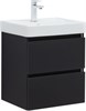 AQUANET Тумба под раковину Вега 2.0 50 черный AQUANET-362542