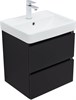 AQUANET Тумба под раковину Вега 2.0 50 черный AQUANET-362542