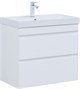 AQUANET Тумба под раковину Слим 80 белый сатин AQUANET-346049