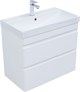 AQUANET Тумба под раковину Слим 80 белый сатин AQUANET-346049