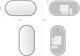 AQUANET Зеркало Контур 500х1000 LED TX овал, антипар, черный AQUANET-367656